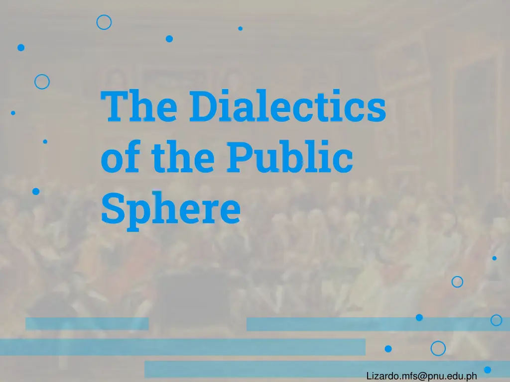 the dialectics of the public sphere