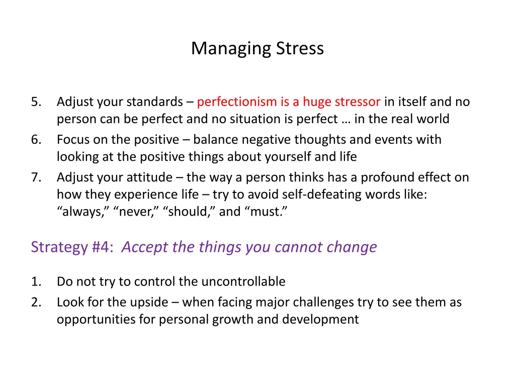 managing stress 1