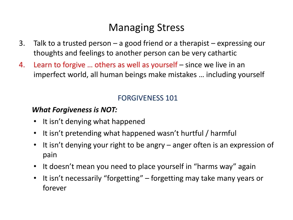 managing stress 2