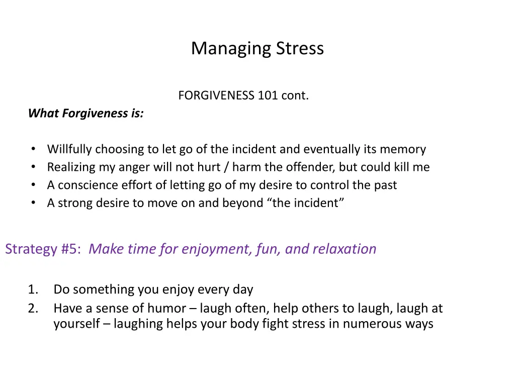 managing stress 3