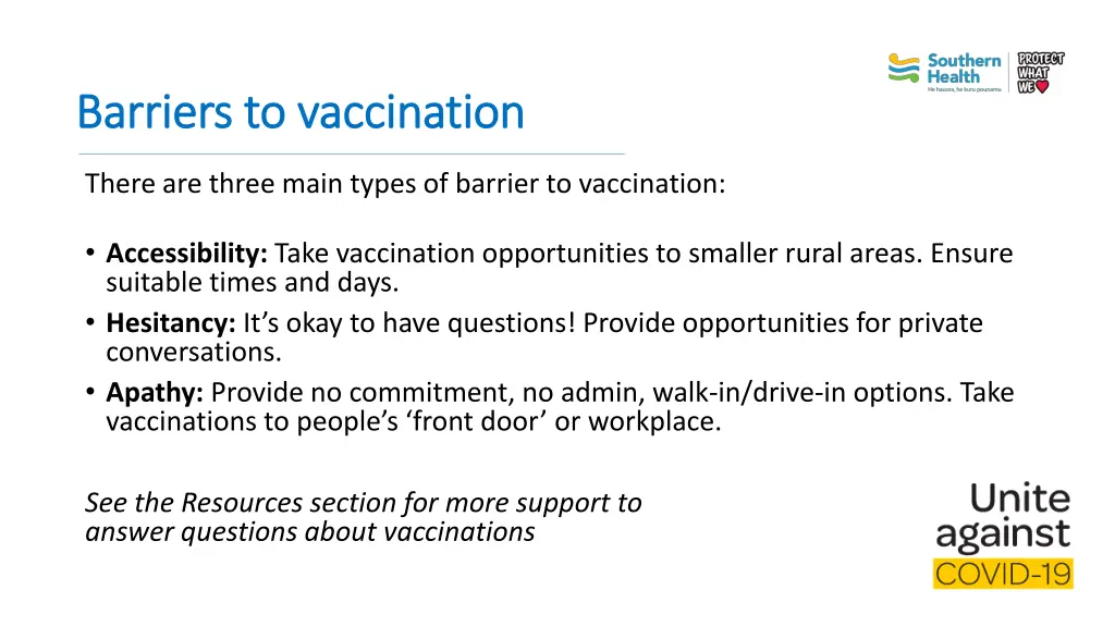 barriers to vaccination barriers to vaccination