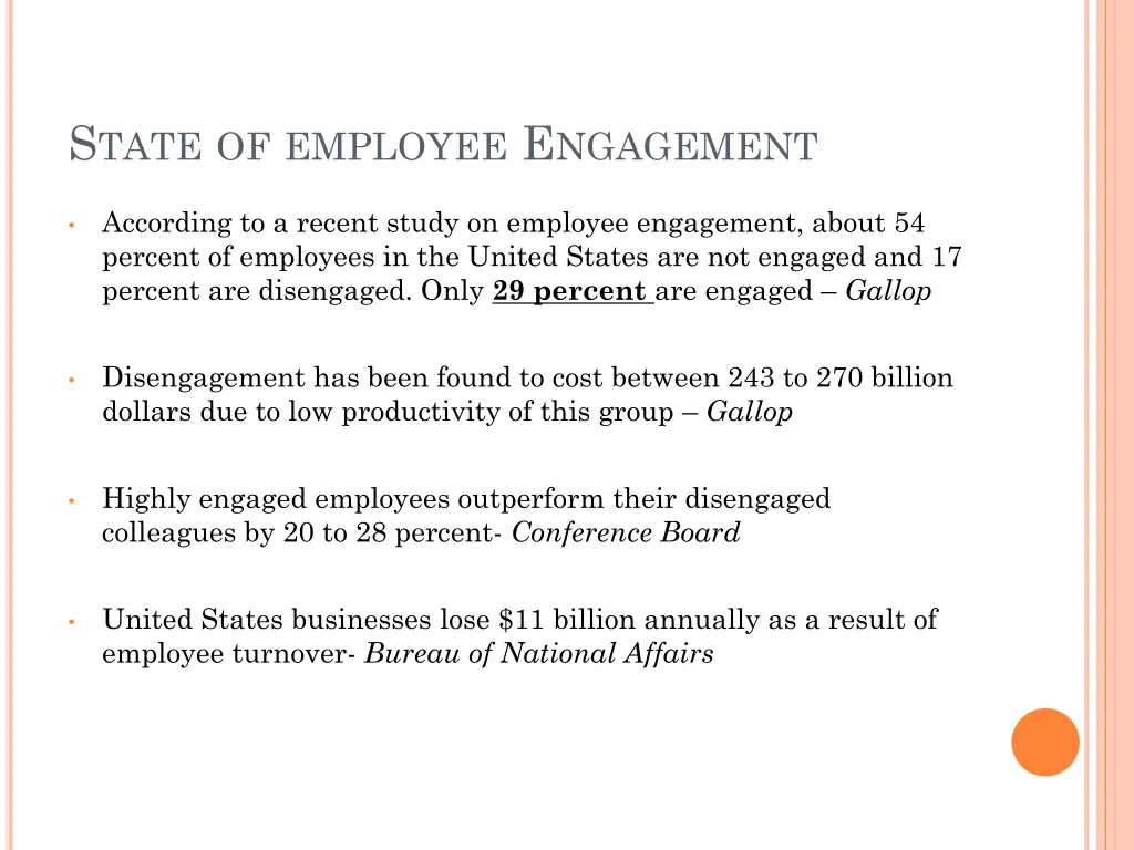 s tate of employee e ngagement