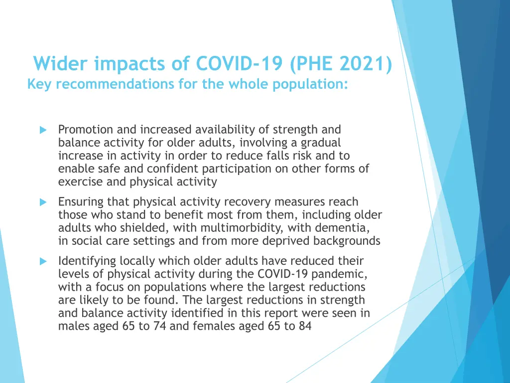 wider impacts of covid 19 phe 2021