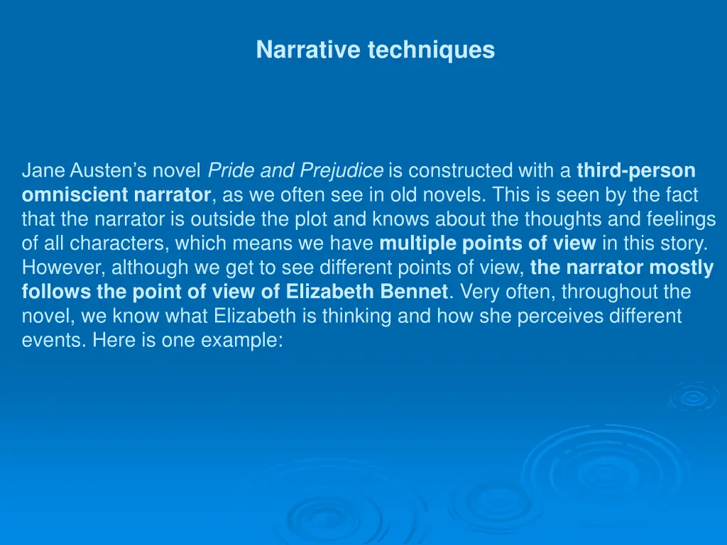 narrative techniques