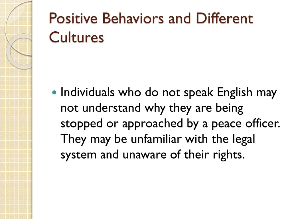 positive behaviors and different cultures 3