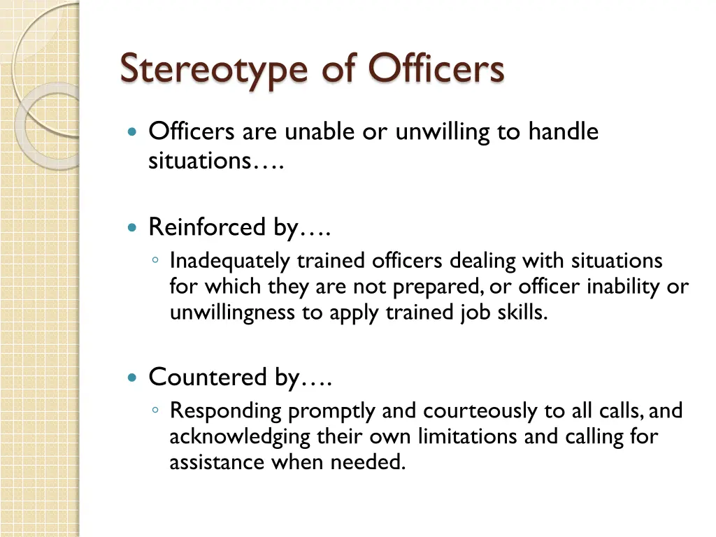 stereotype of officers 4