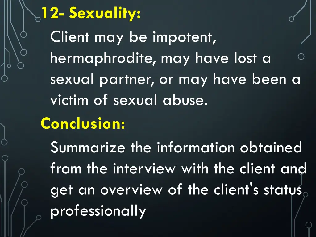 12 sexuality client may be impotent hermaphrodite