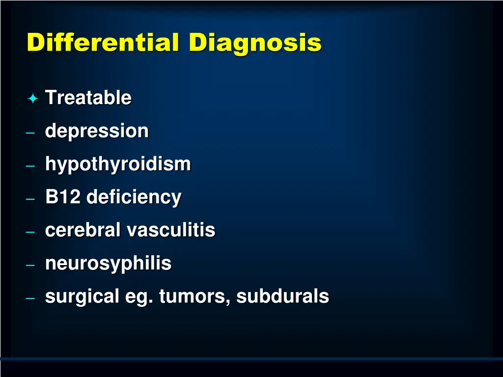 differential diagnosis