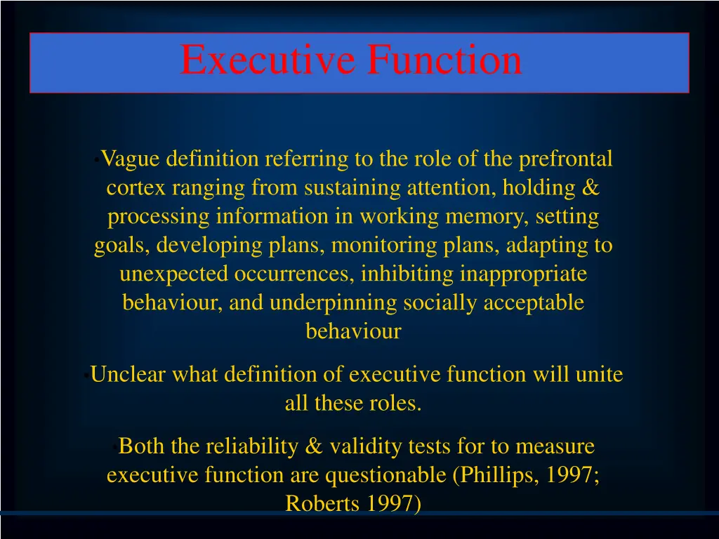 executive function