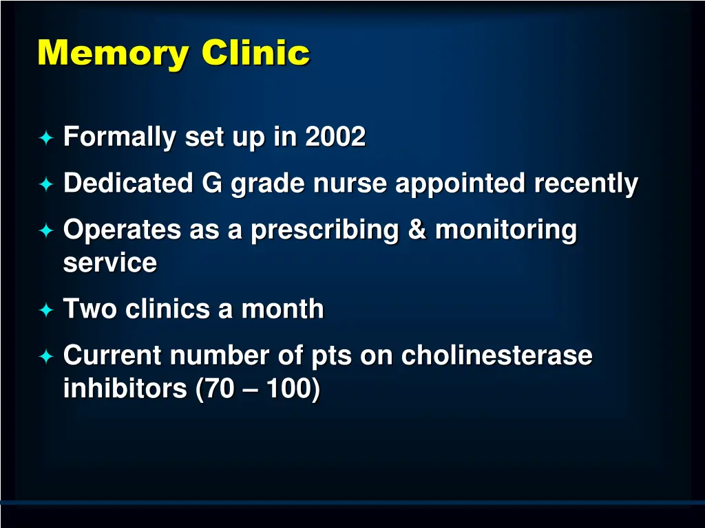 memory clinic