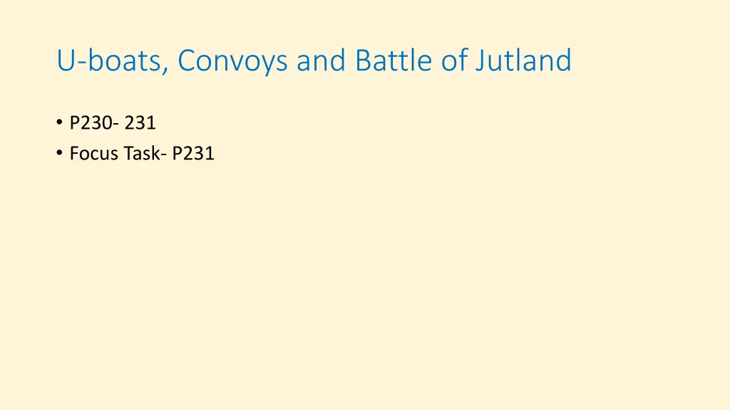 u boats convoys and battle of jutland