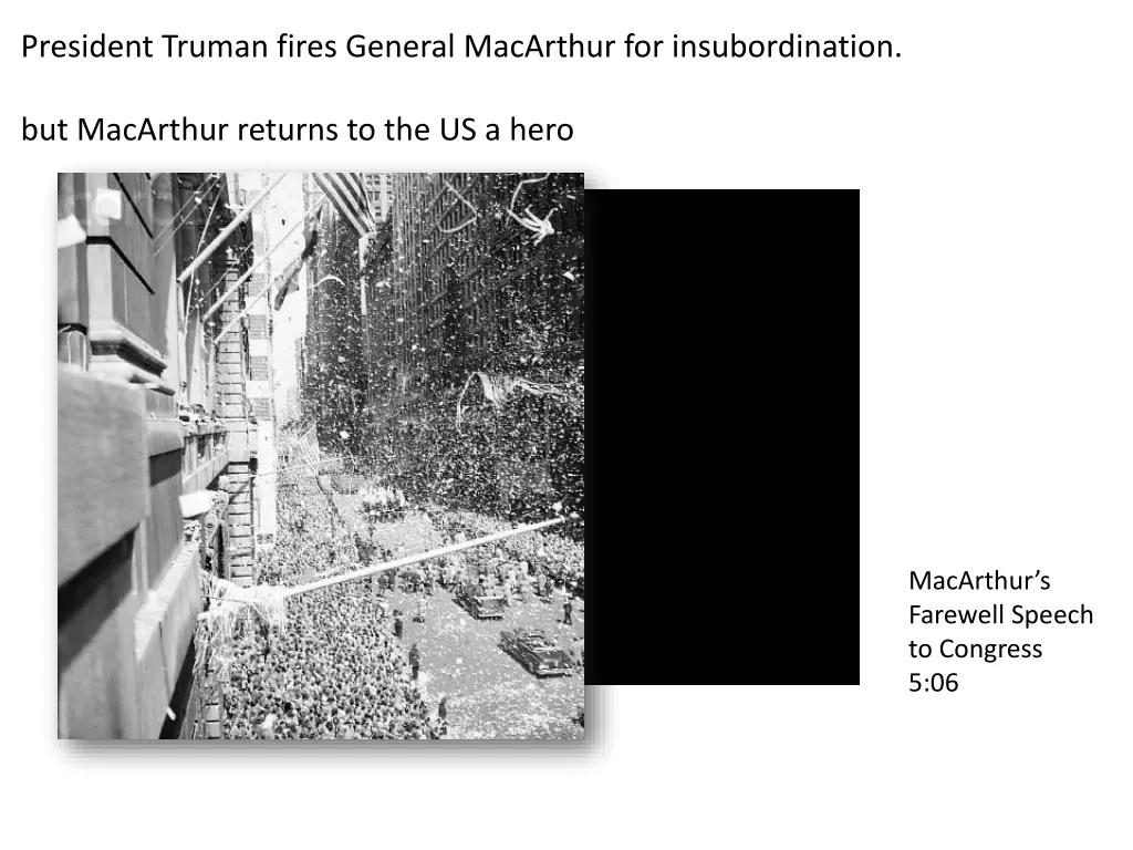 president truman fires general macarthur