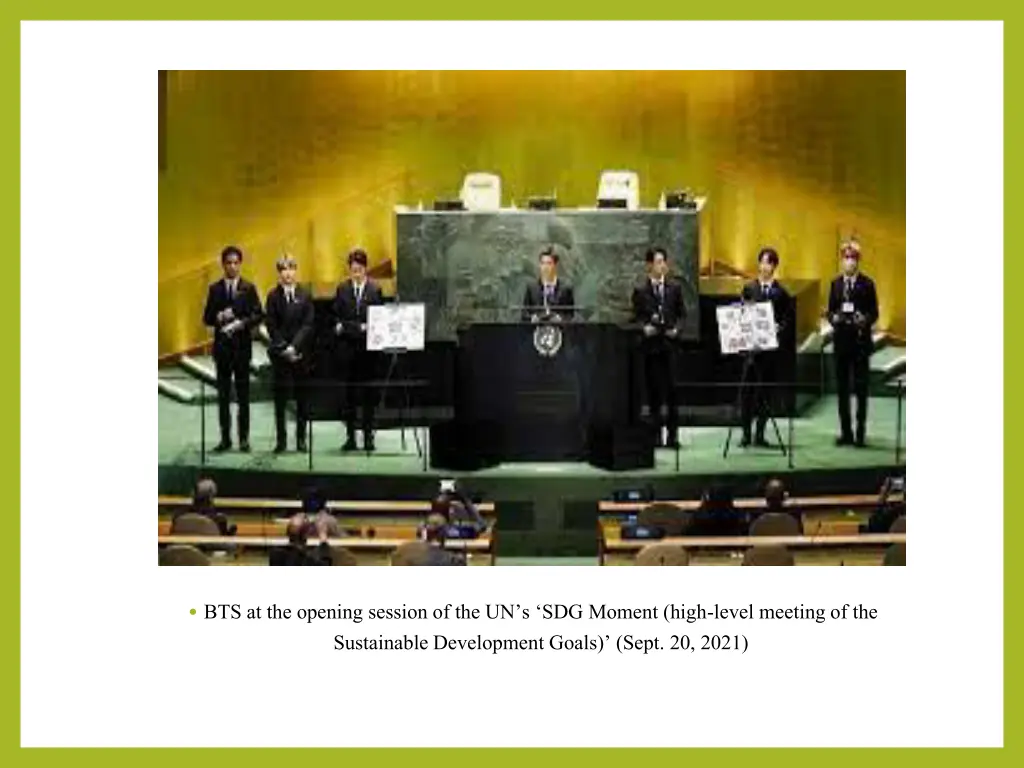 bts at the opening session of the un s sdg moment