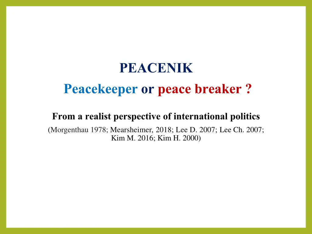 peacenik