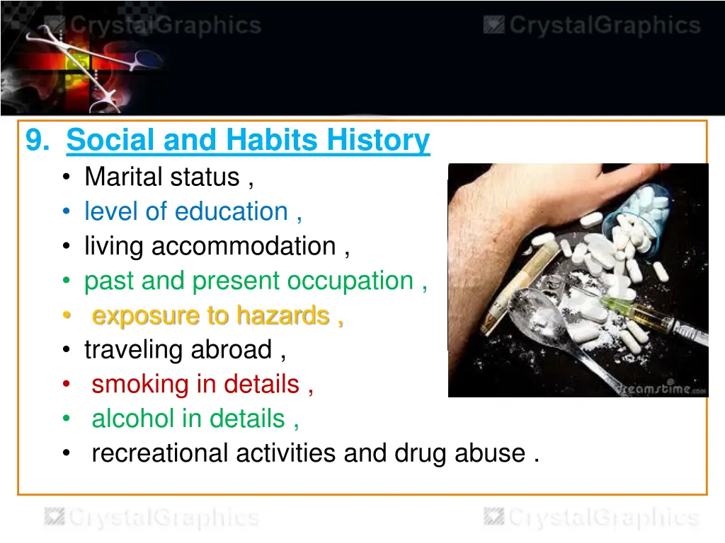 9 social and habits history marital status level