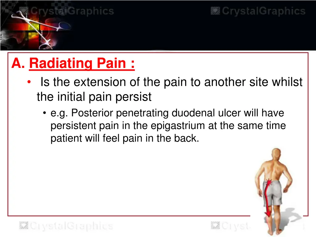 a radiating pain is the extension of the pain