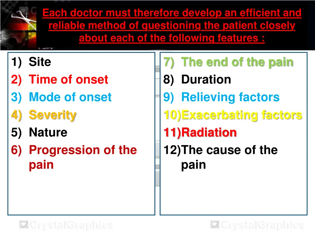 each doctor must therefore develop an efficient