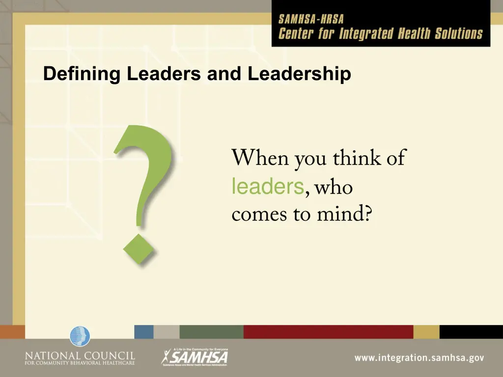 defining leaders and leadership