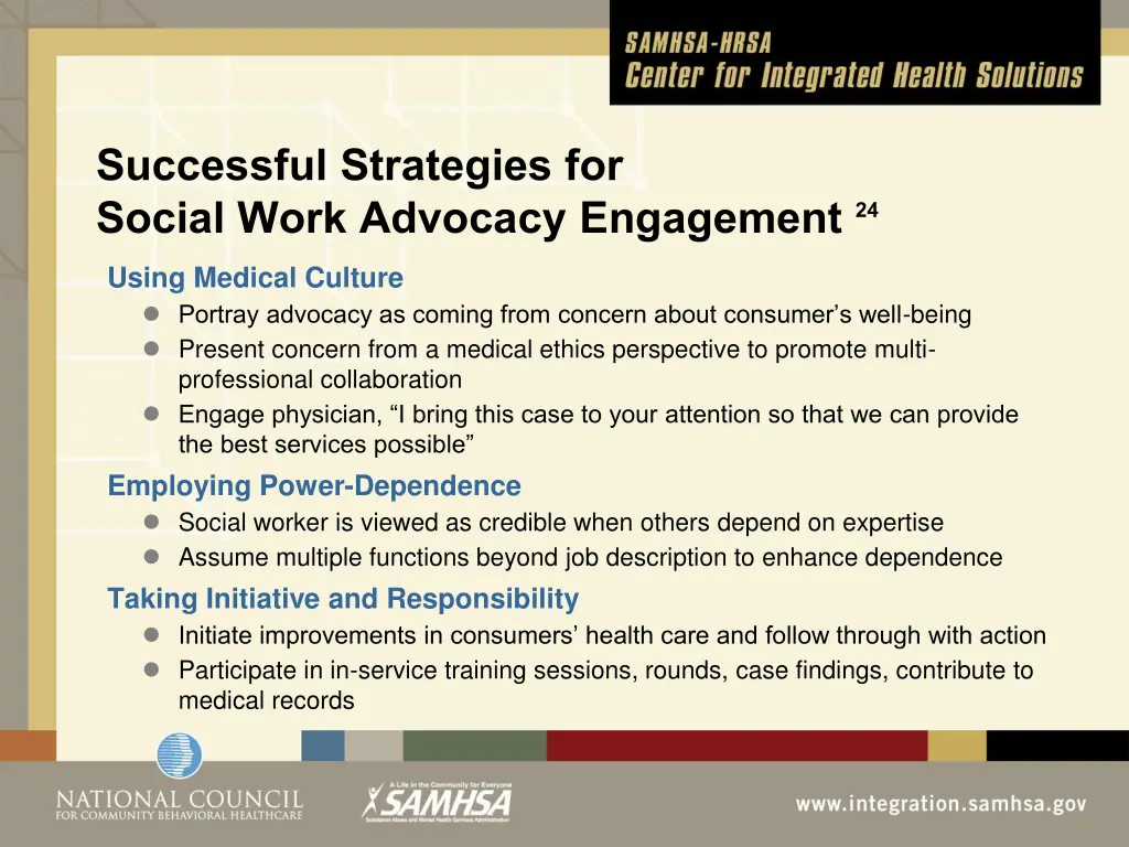 successful strategies for social work advocacy