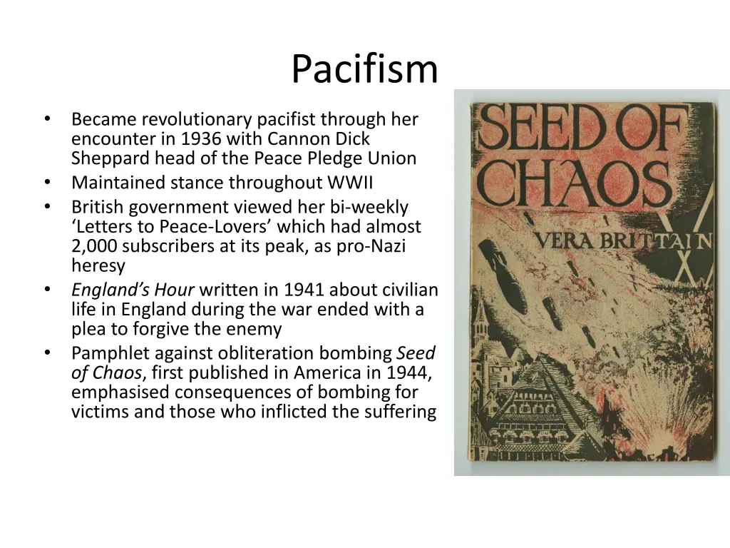 pacifism