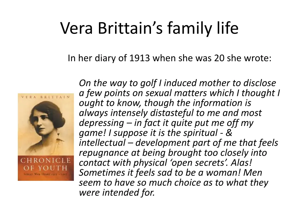 vera brittain s family life