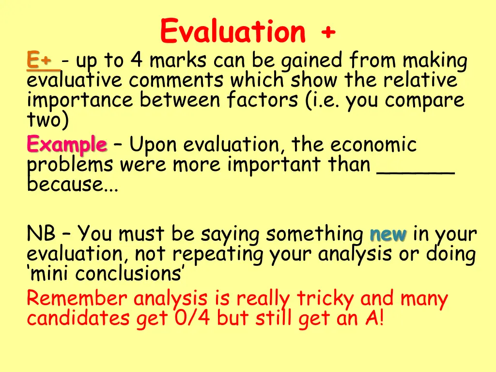 evaluation 2