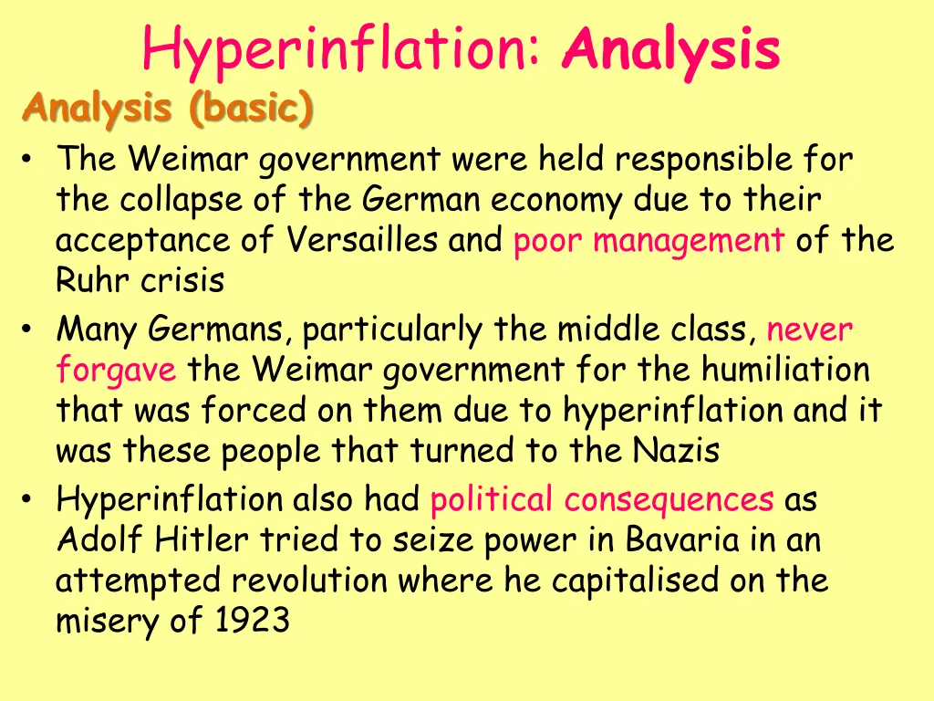 hyperinflation analysis