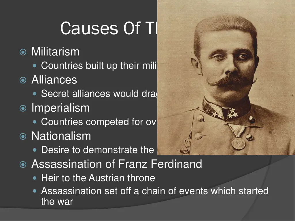 causes of the war