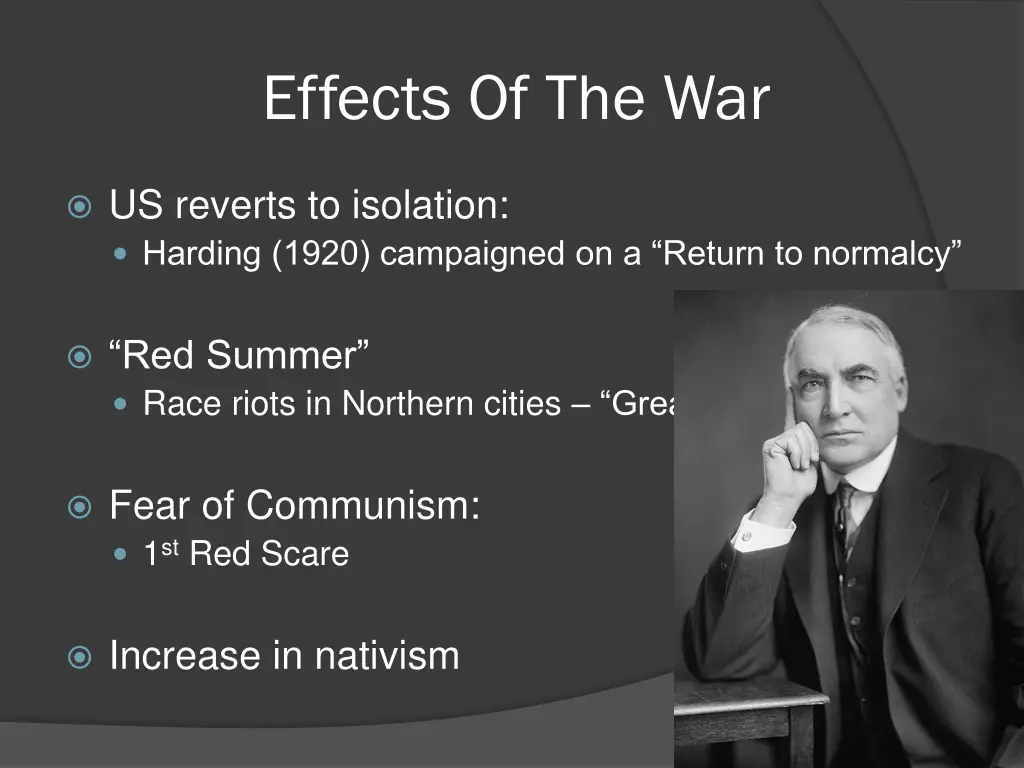 effects of the war