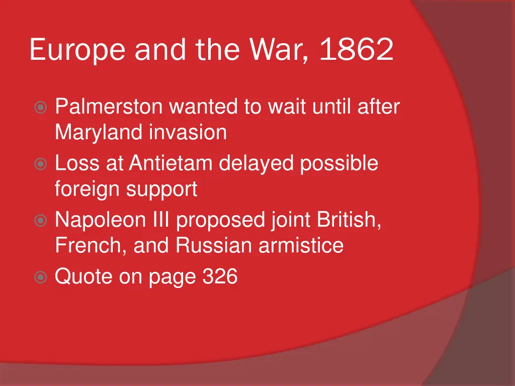 europe and the war 1862