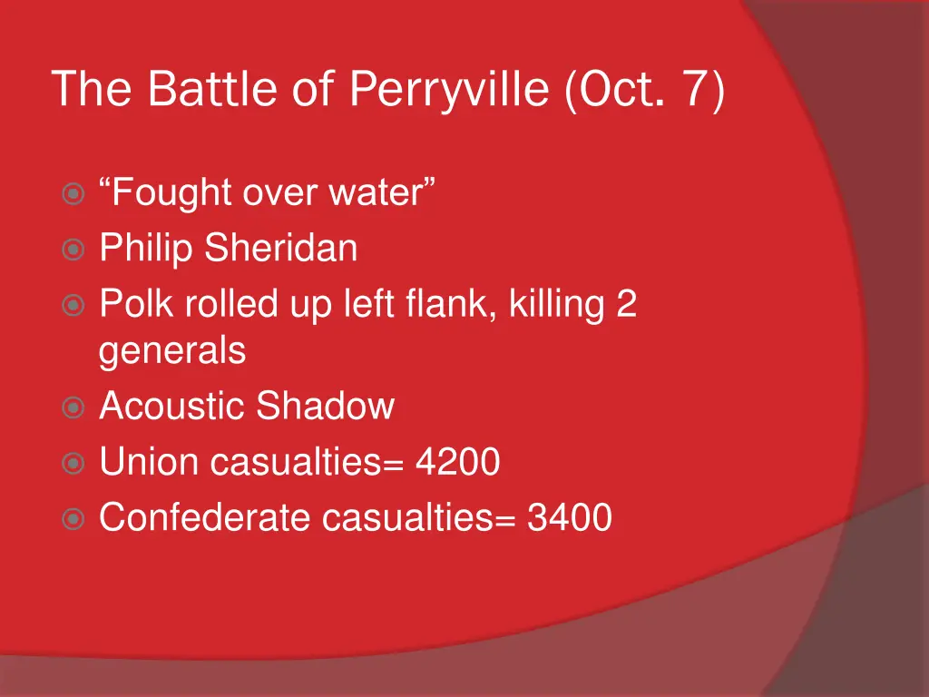 the battle of perryville oct 7