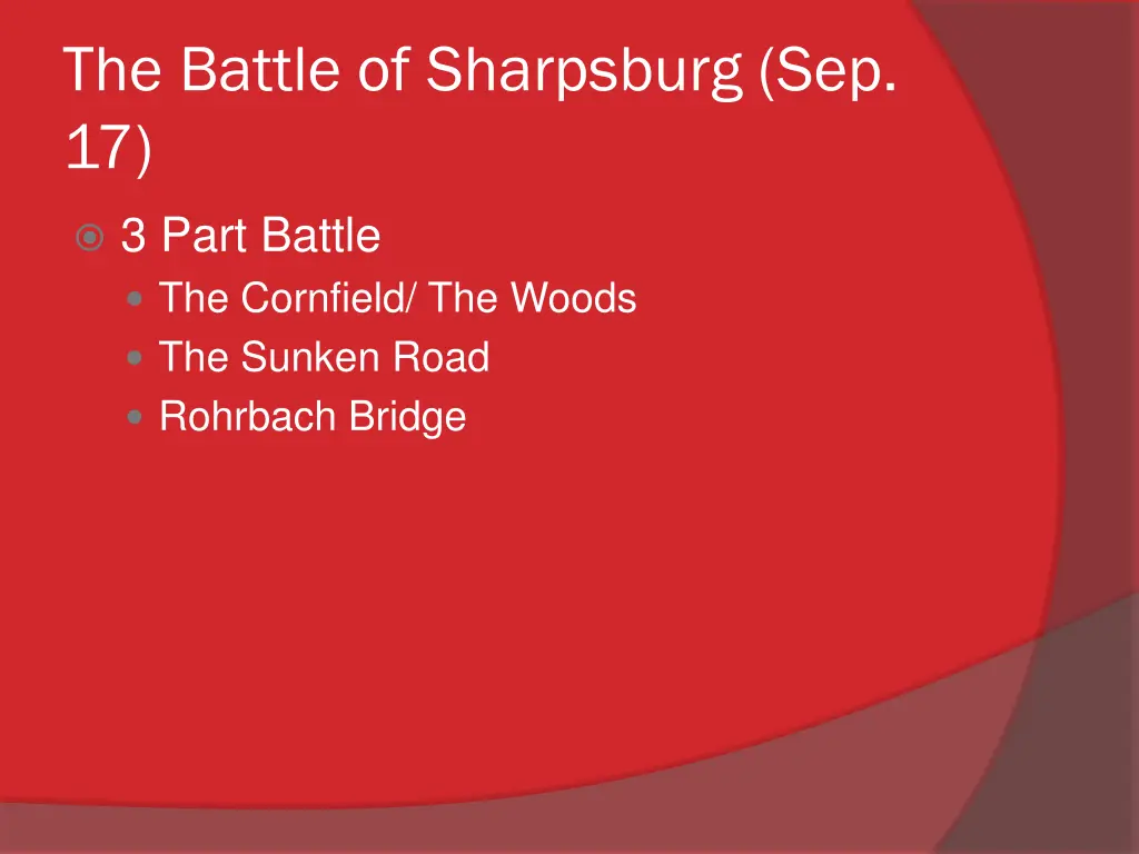 the battle of sharpsburg sep 17