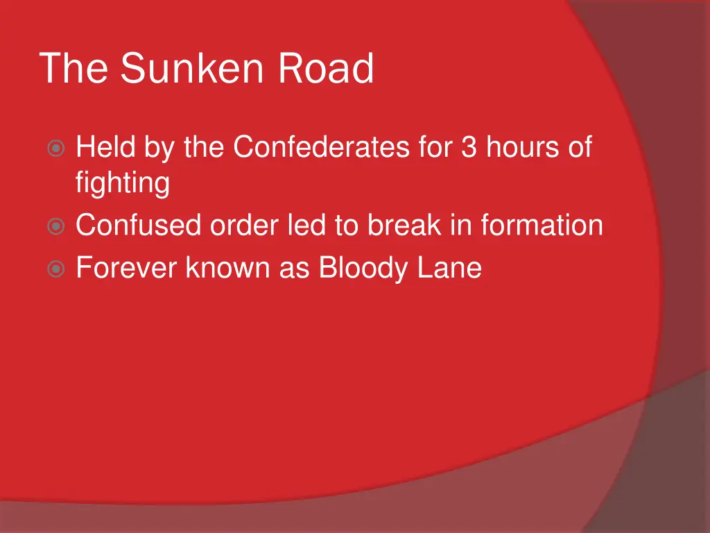 the sunken road