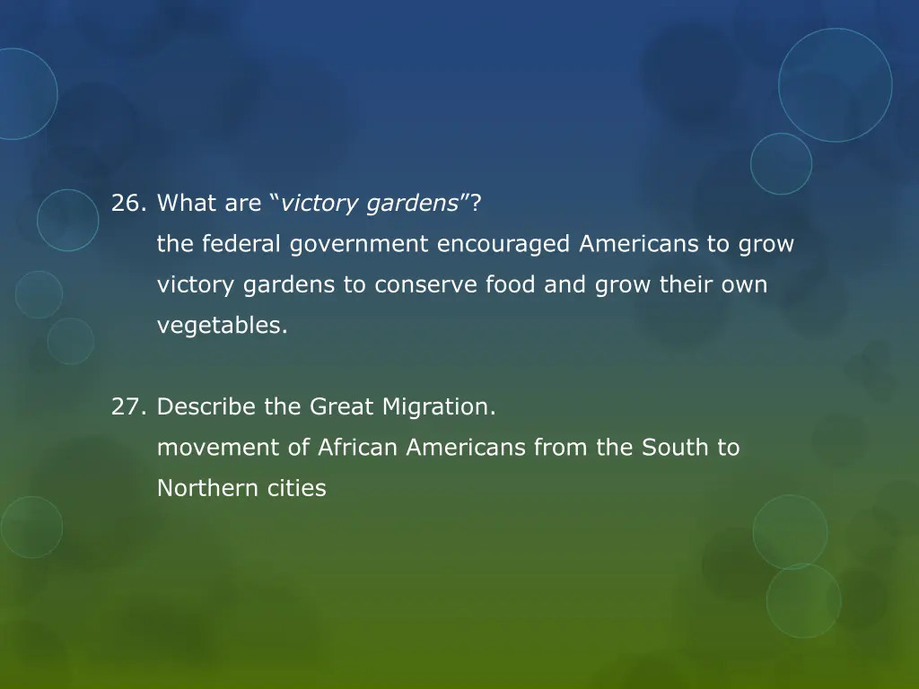 26 what are victory gardens