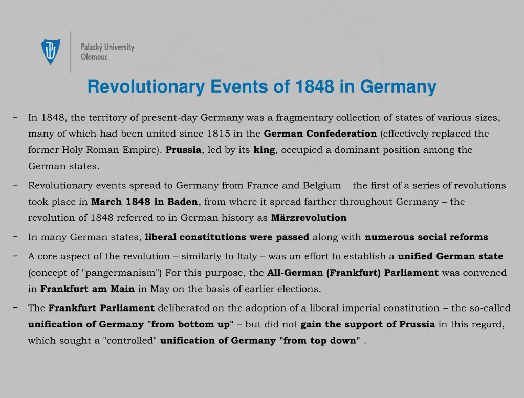 revolutionary events of 1848 in germany