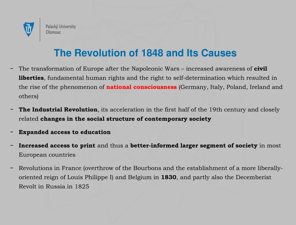 the revolution of 1848 and its causes