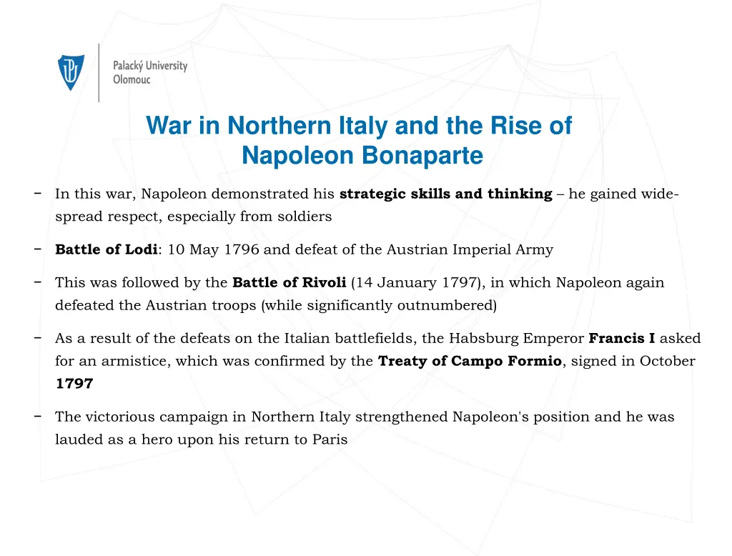 war in northern italy and the rise of napoleon 1