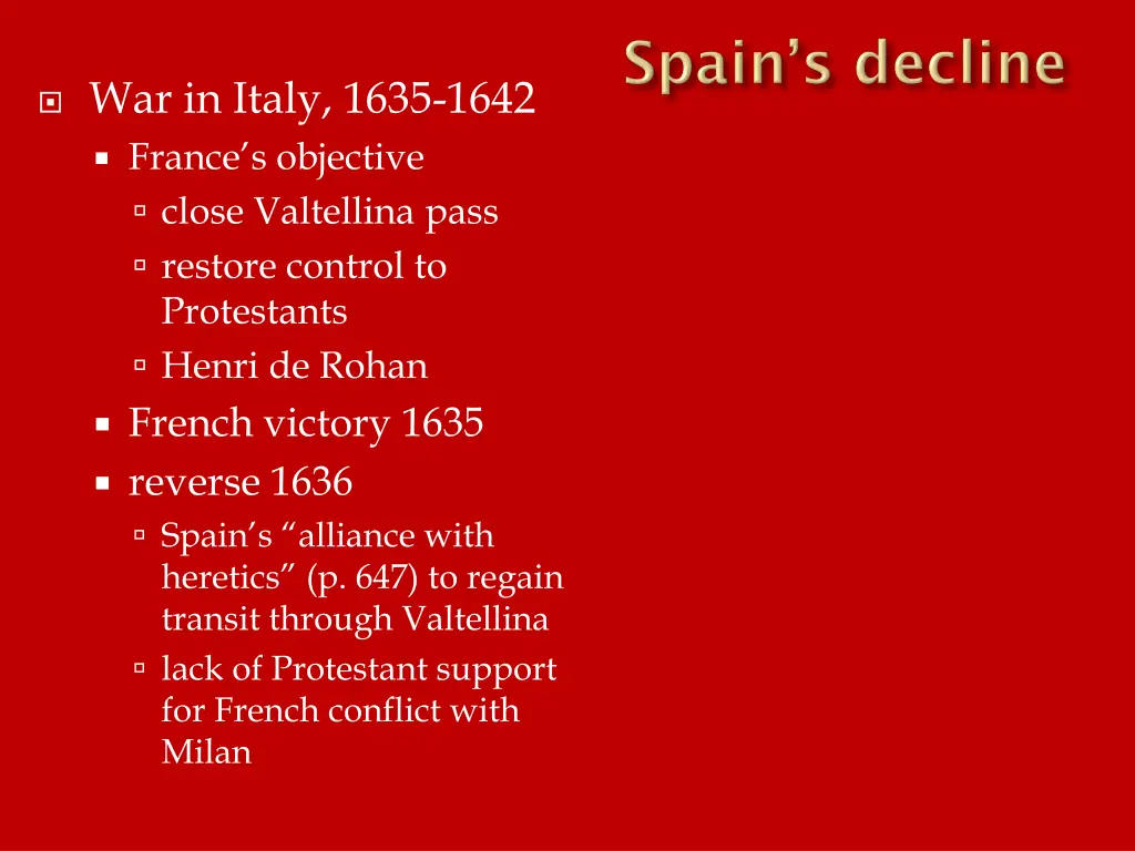 war in italy 1635 1642 france s objective close