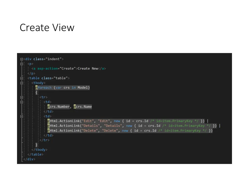 create view