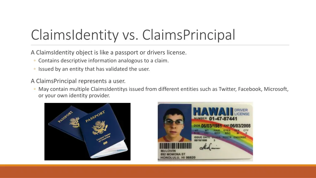 claimsidentity vs claimsprincipal