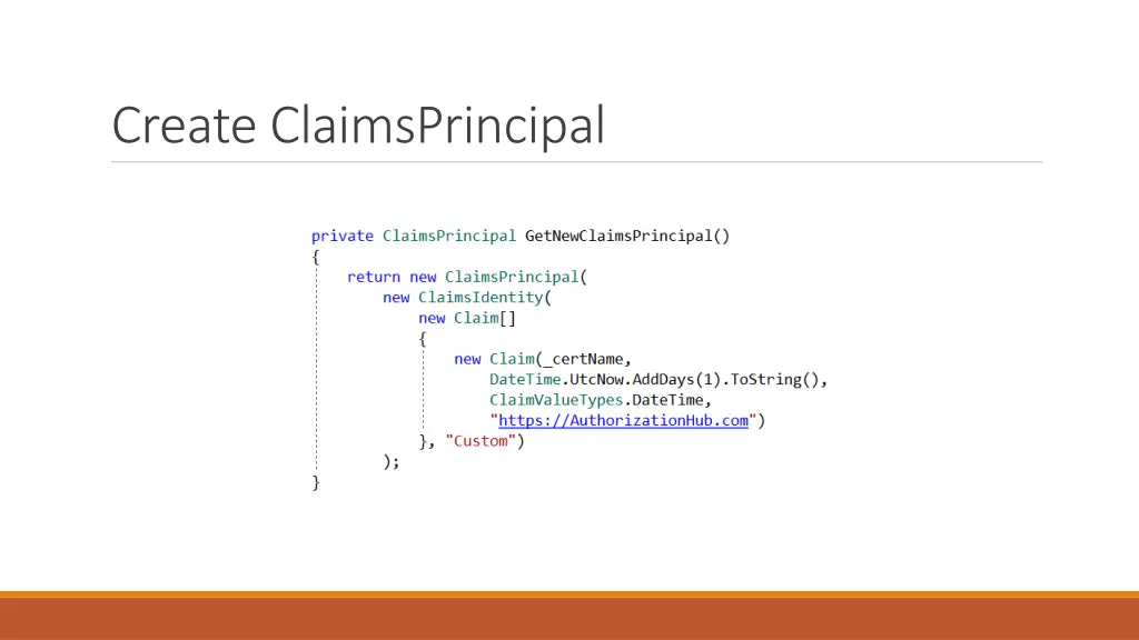 create claimsprincipal