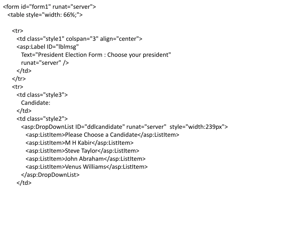 form id form1 runat server table style width