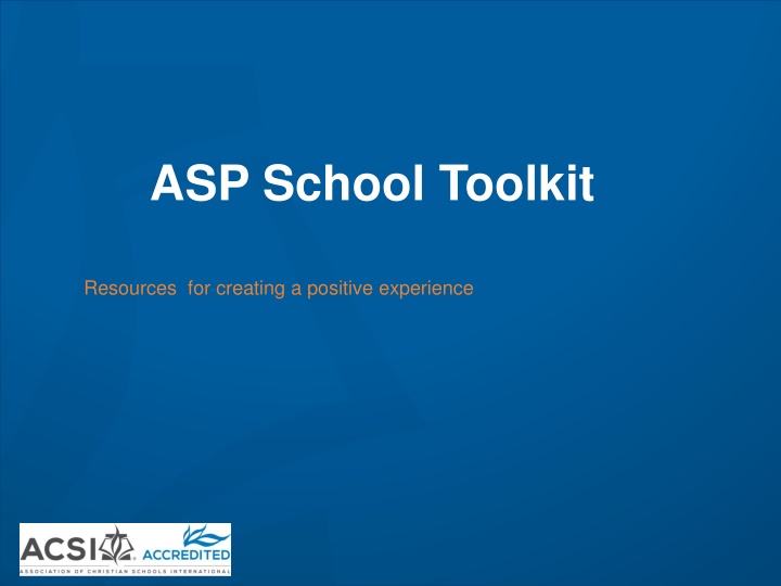 asp school toolkit