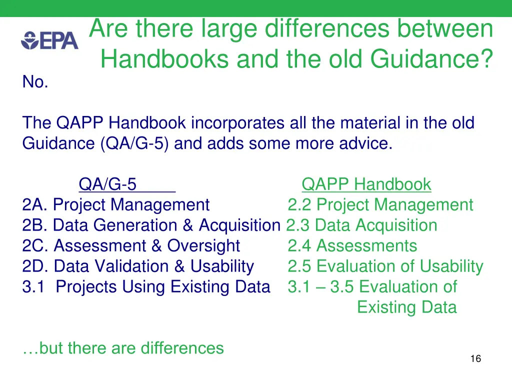 are there large differences between handbooks