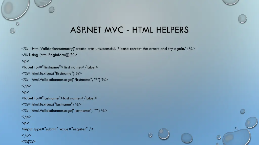 asp net mvc html helpers 3