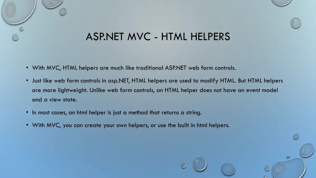 asp net mvc html helpers