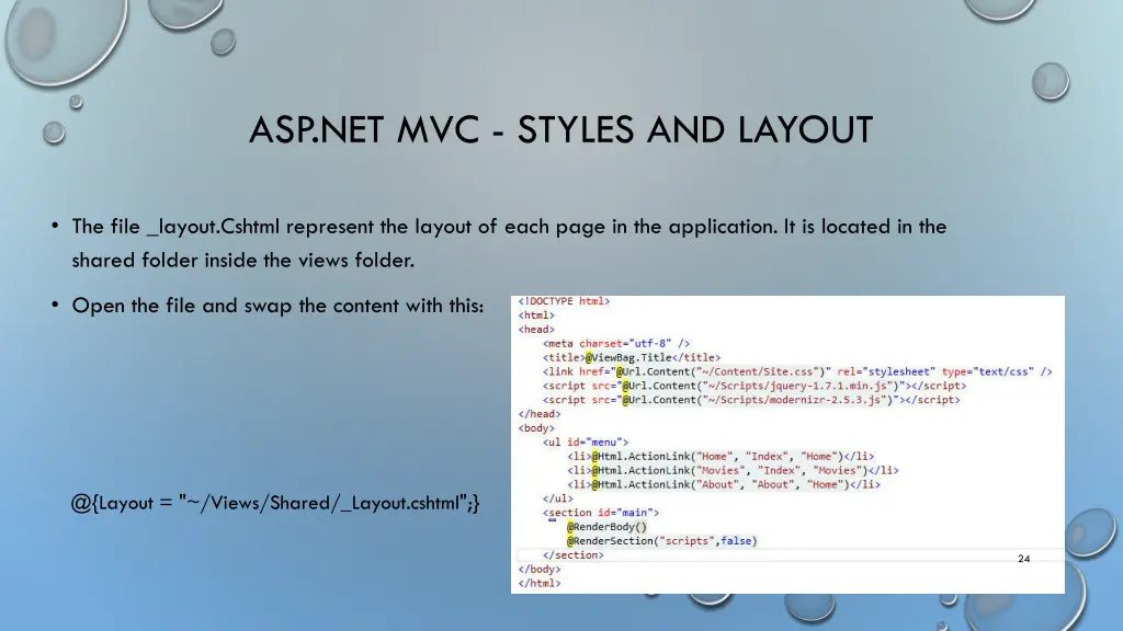 asp net mvc styles and layout 1