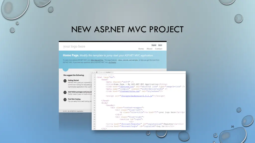 new asp net mvc project 1