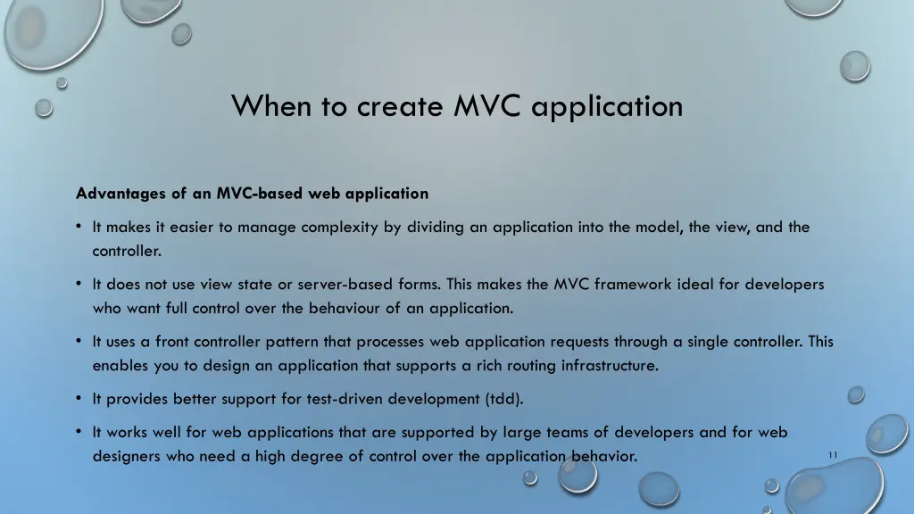 when to create mvc application 2