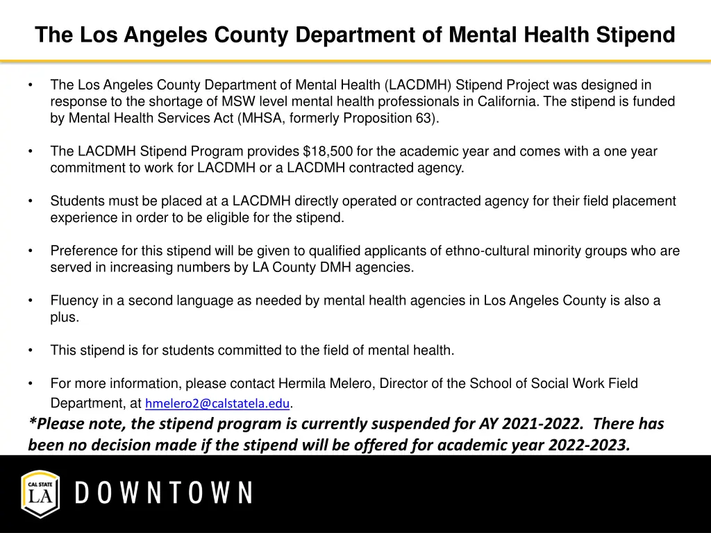 the los angeles county department of mental